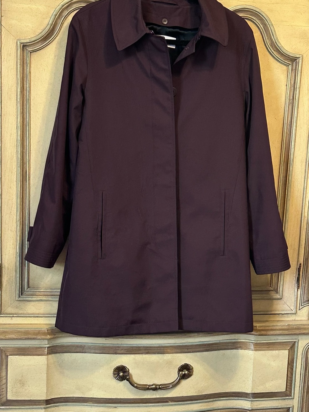 Calvin Klein Women's Plum Trench Coat